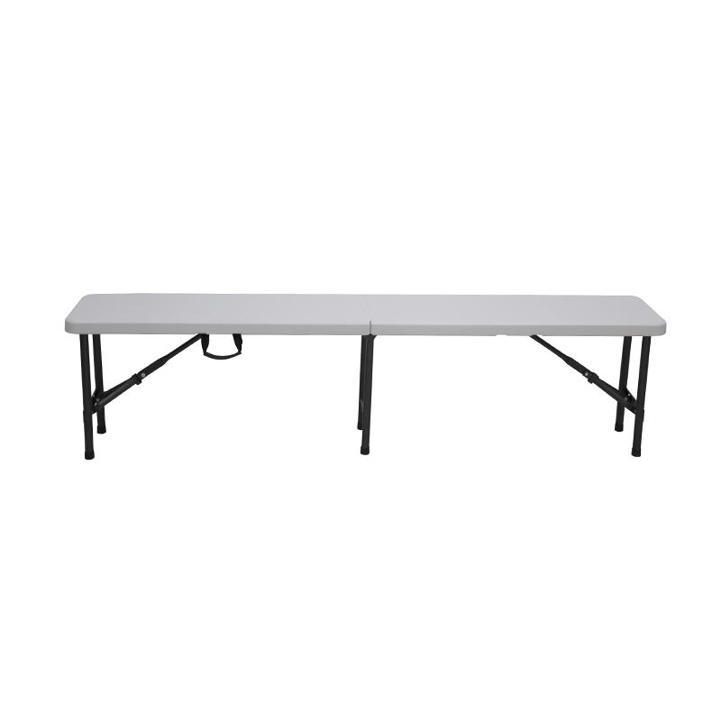 Banco plegable por la mitad de 6 pies con cerradura